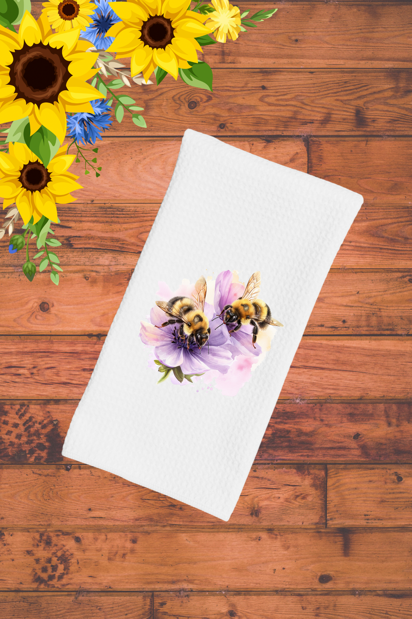 Bees busy pollinating