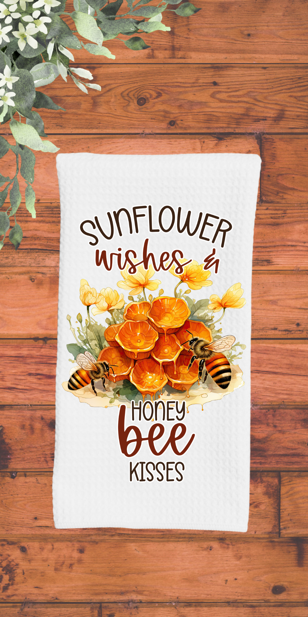 Sunflower wishes & honey bee kisses