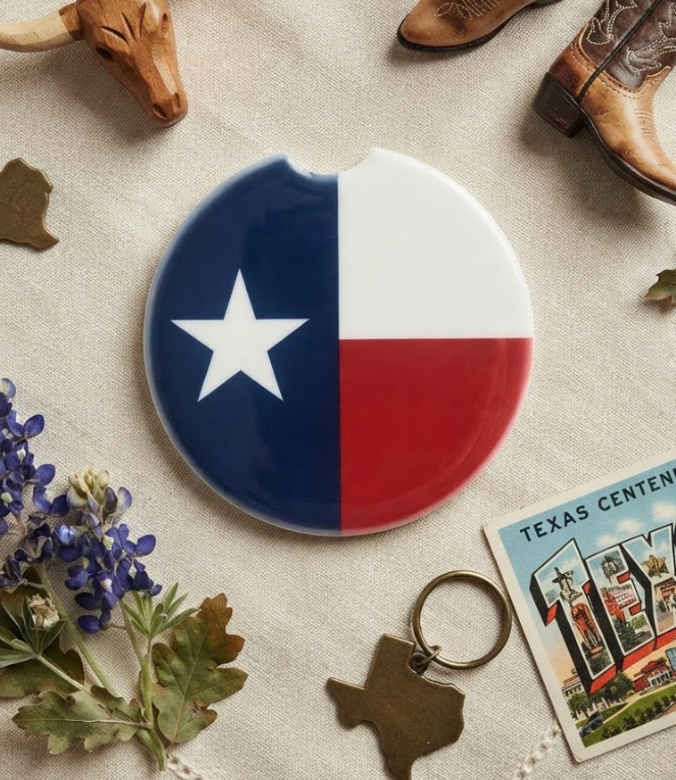 Car Coaster - State Flag of Texas