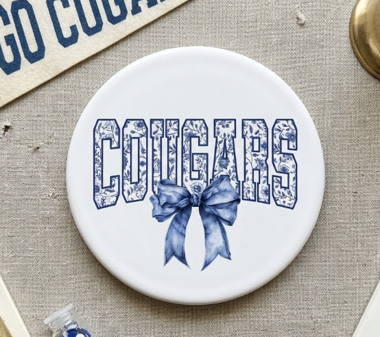 Coaster Cougars with a Blue Bow