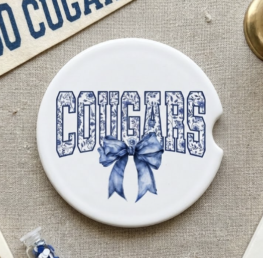 Car Coaster - Cougars and Bow