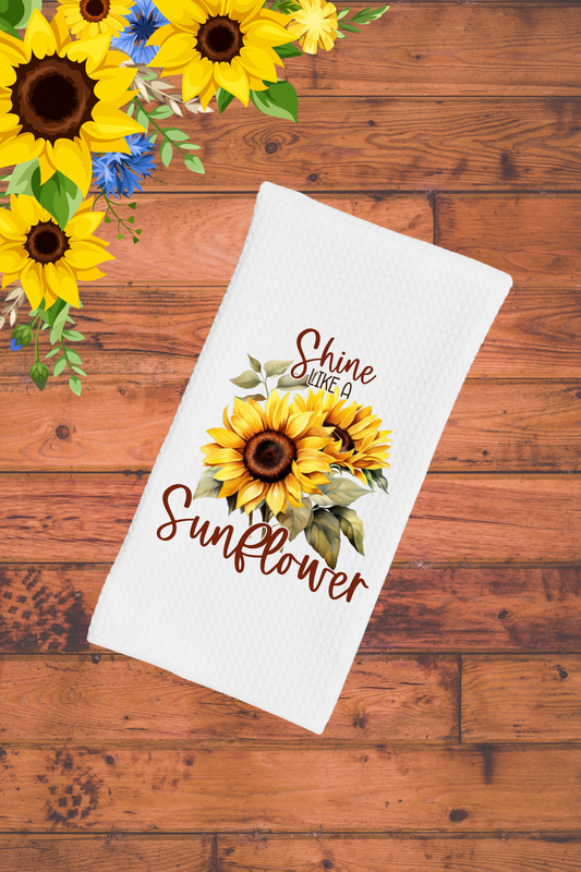 Dish Towel -Shine like a sunflower!