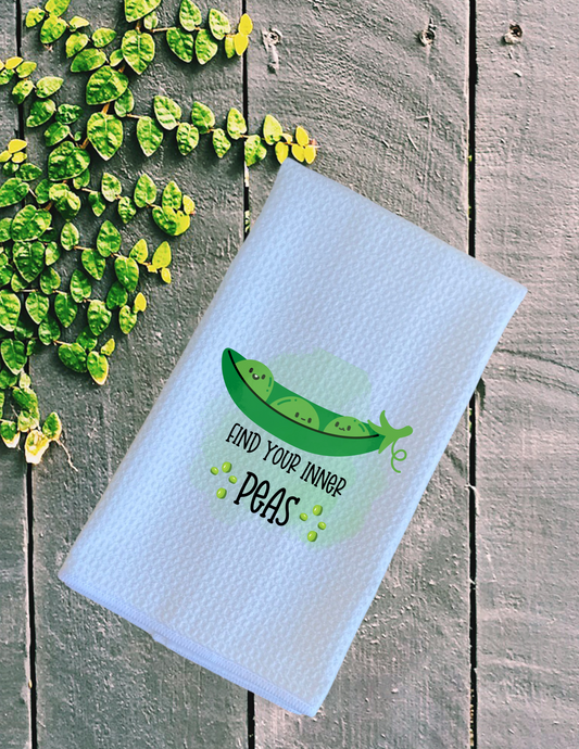 Dish Towel -Find Your Inner PEAS