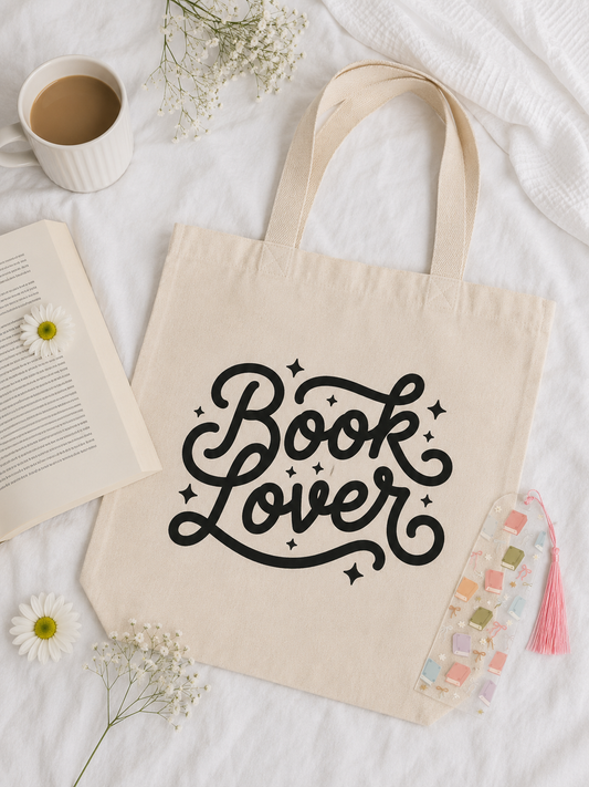 Book Lover Tote Bag