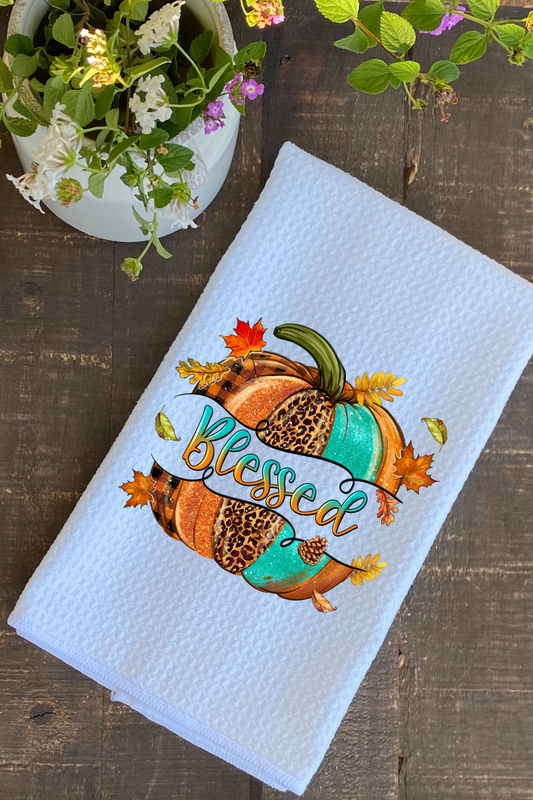 Dish Towel - Blessed Pumpkin