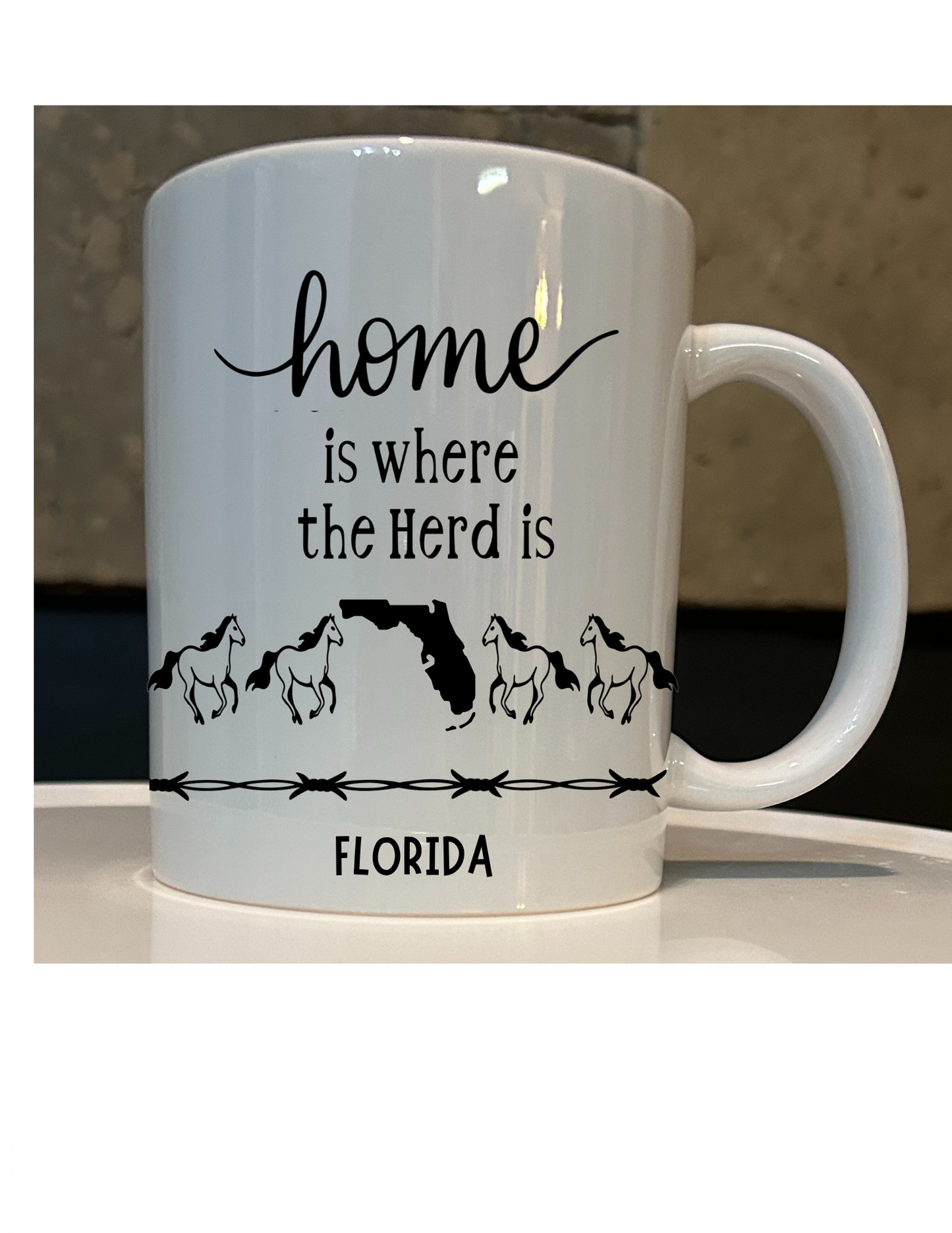 Coffee Cup-Home is where the herd is