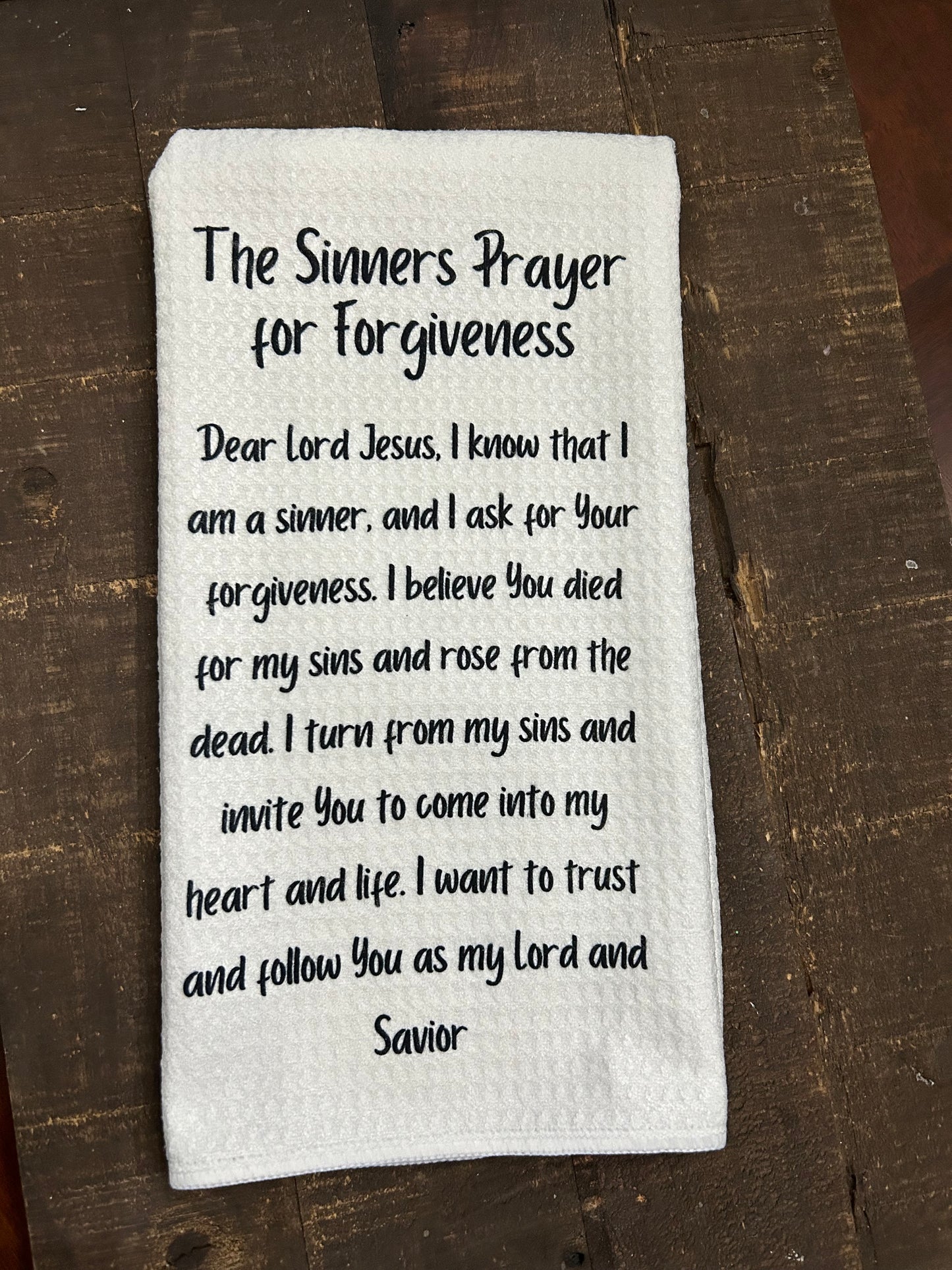 Dish Towel - Sinners Prayer