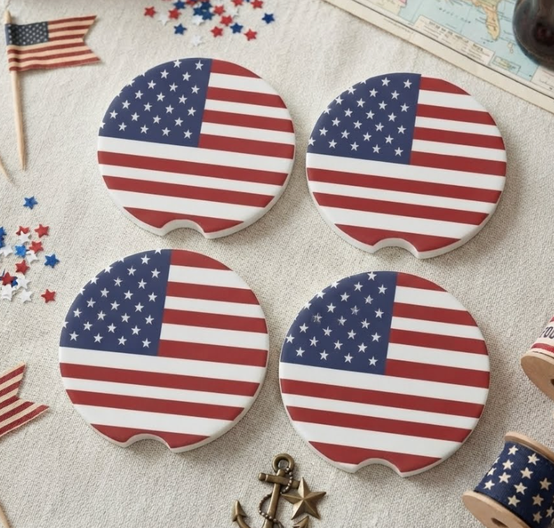 Car Coaster - American Flag