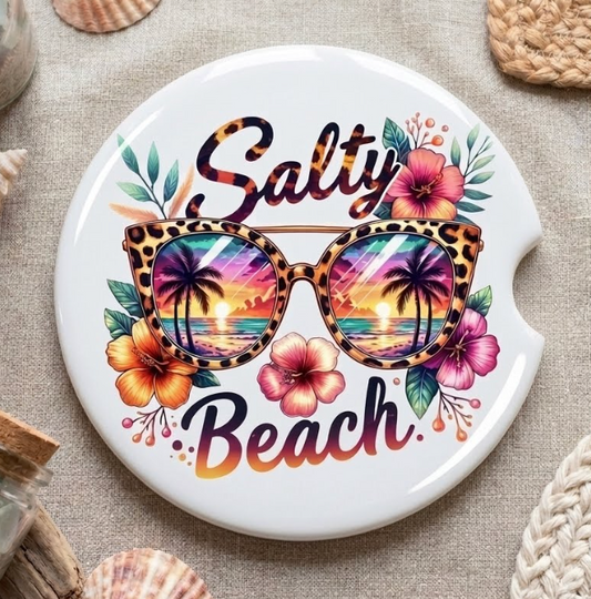 Car Coaster - Salty Beach