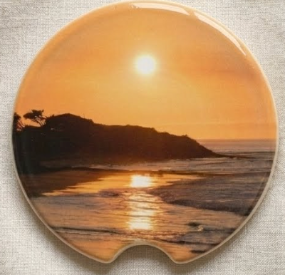 Car Coaster - Beach at Sunset