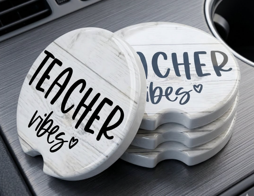 Car Coaster - Teacher Vibes