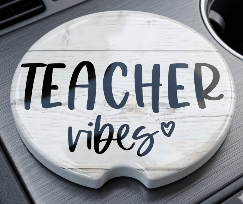 Car Coaster - Teacher Vibes