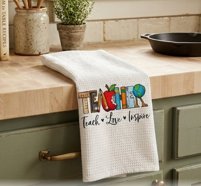 Dish/Hand Towel - Teacher -Teach Love Inspire