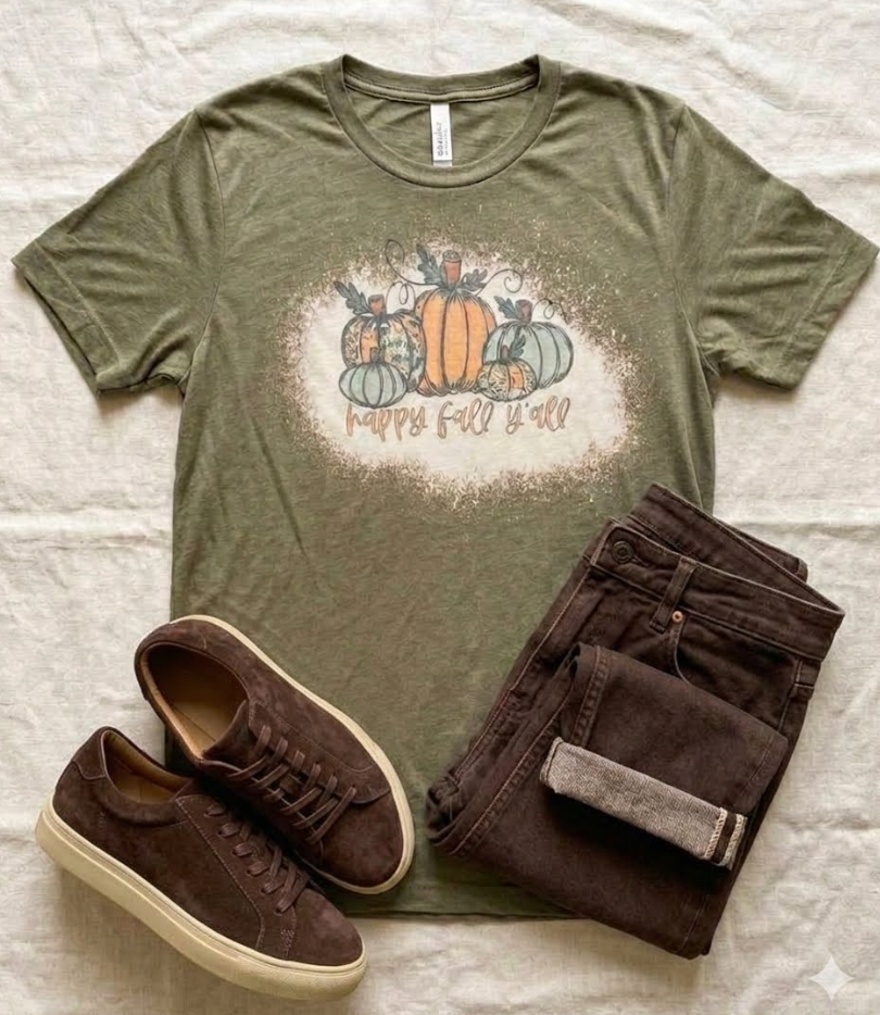 T-Shirt - Happy Fall Y'all