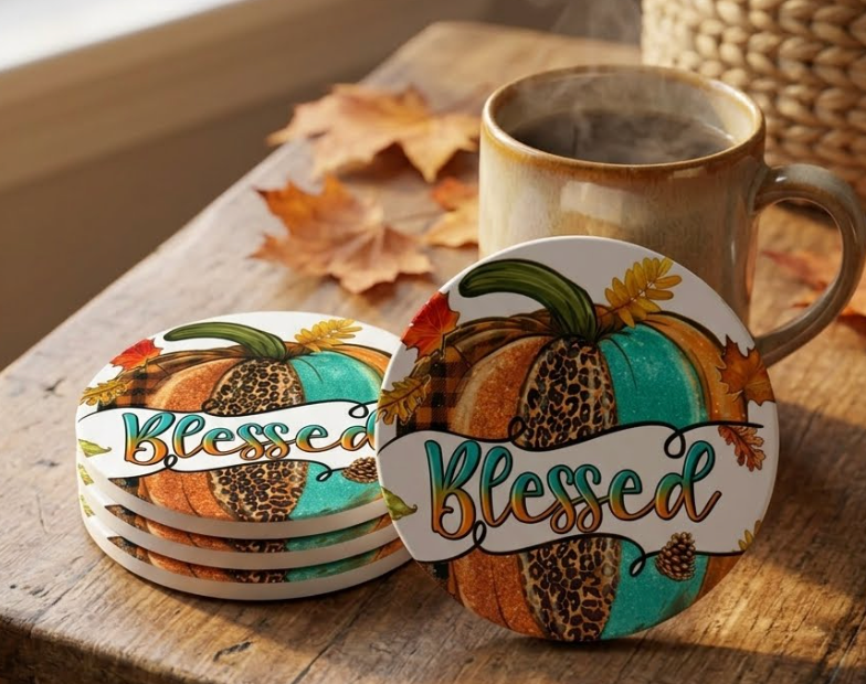 Coaster Blessed Pumpkin