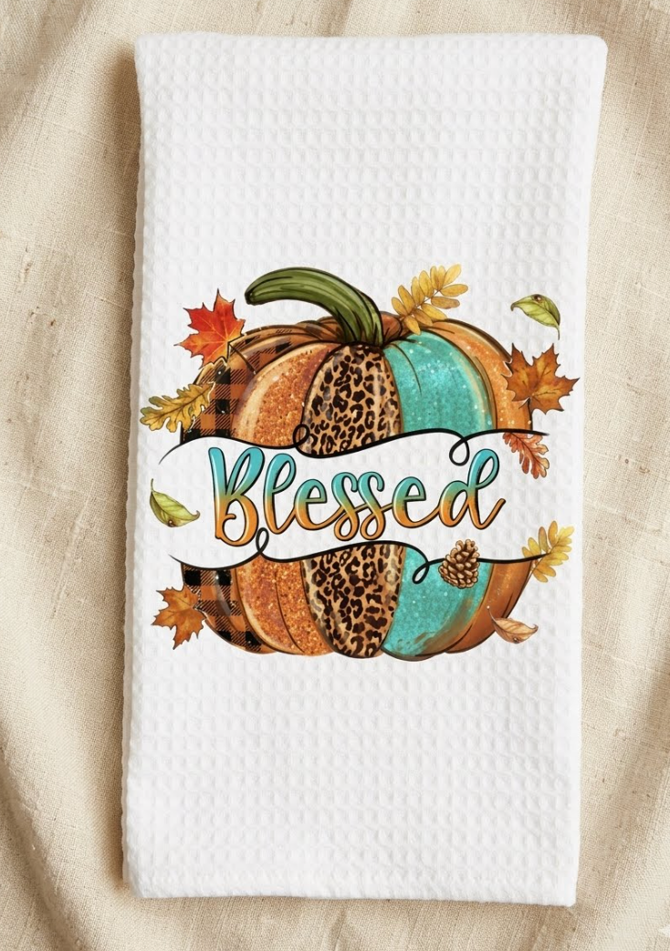 Dish/Hand Towel - Blessed Pumpkin