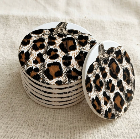 Coaster  Leopard Pumpkin -Black and Brown