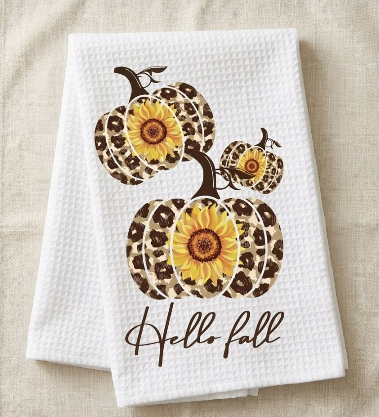 Dish/Hand Towel - Hello Fall Pumpkin $12.00-$14.00