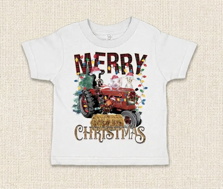 Merry Christmas with Farm Animals