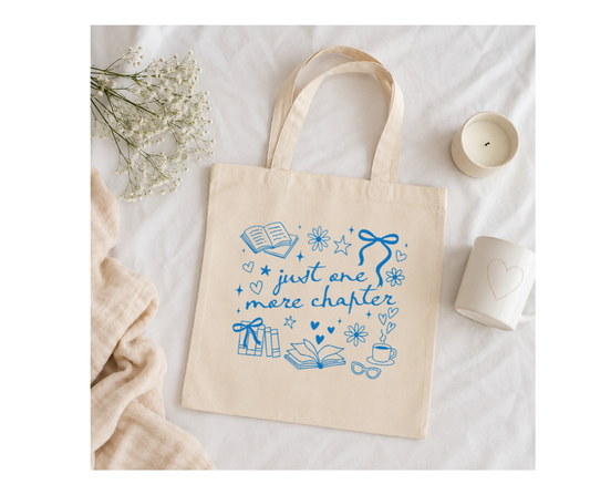 Just One More Chapter Tote Bag