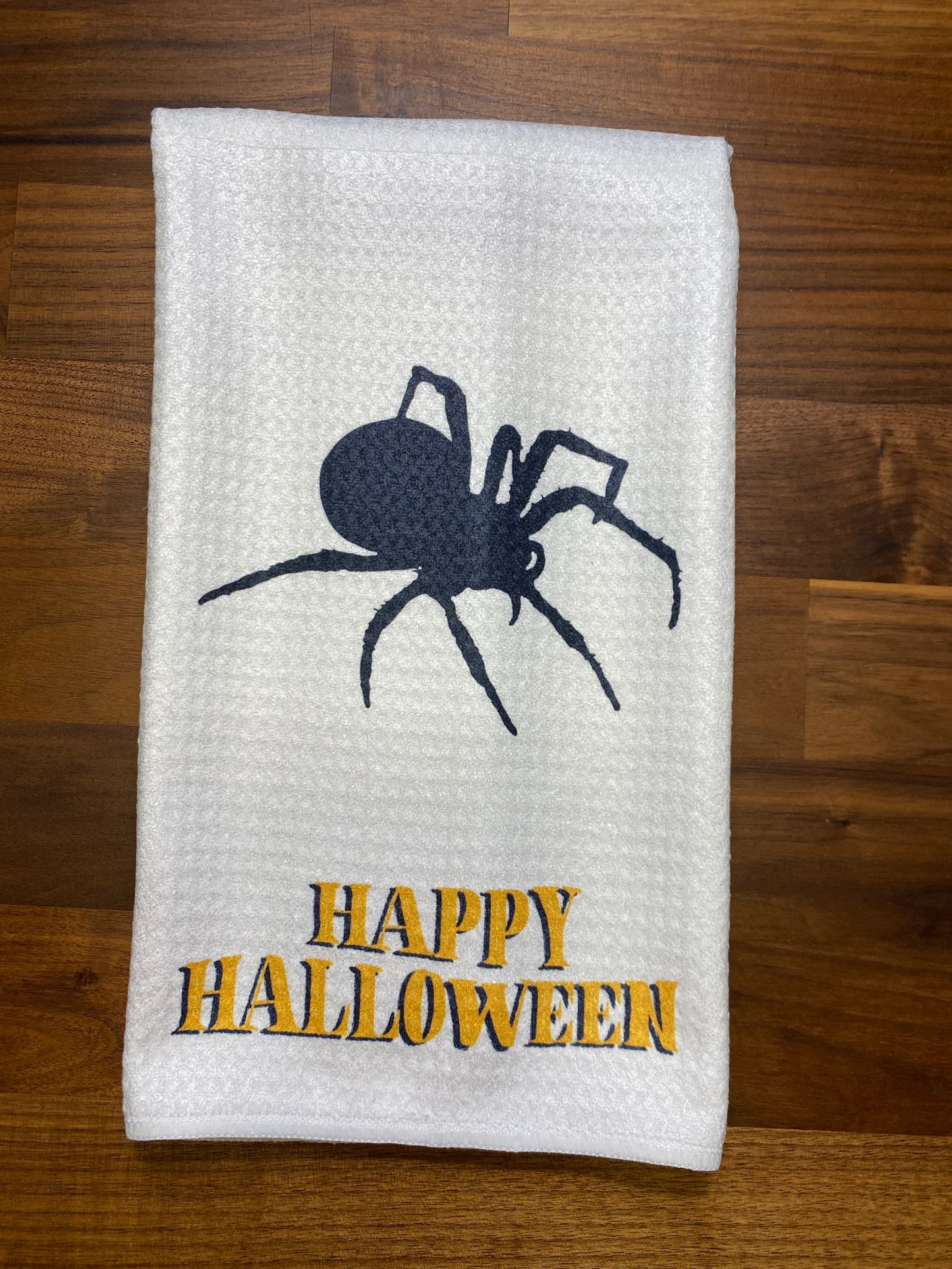 Dish Towel-Happy Halloween-Spider