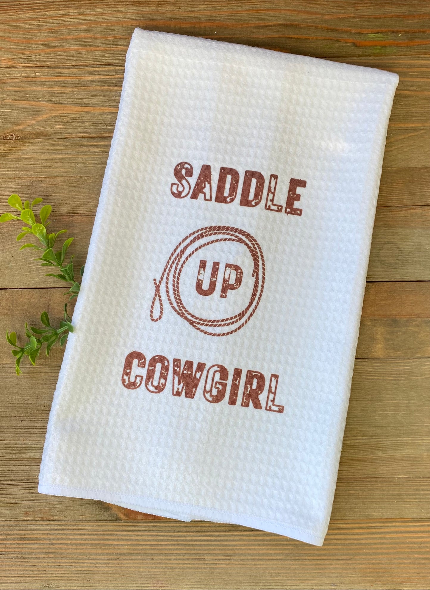 Dish Towel- Saddle Up Cowgirl